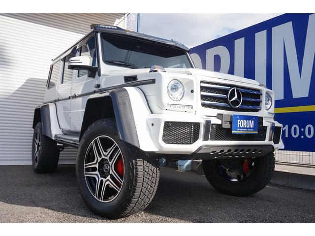 Ｇクラス（ゲレンデヴァーゲン）(メルセデス・ベンツ) Ｇ５５０　４ｘ４スクエアード　４ＷＤ　正規ディーラー車　デジーノハーフレザー　ドライカーボン製オーバーフェンダー　ツインサスペンション 中古車画像