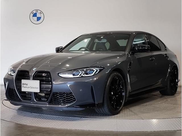 Ｍ３(BMW) Ｍ３セダン　コンペティション　Ｍ　ｘＤｒｉｖｅ　ブラックレザー　ベンチレーションシート＆シートヒーター　Ｍブレーキ＆ブラックキャリパー　ｈａｒｍａｎ／ｋａｒｄｏｎ　パーキングアシストプラス　オートトランク　レーザーライト　１９／２０インチＡＷ 中古車画像