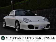 ９１１　９１１カレラ４Ｓ　左Ｈ　ブラックレザーシート　パワーシート　純正１８インチアルミホイール　レッドキャリパー　社外ナビ　ドリルドローター　スペアキー（ポルシェ）