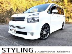 ヴォクシー ZS 禁煙車 スマートキー 社外18アルミ ローダウン パワースライドドア 地デジナビ バックカメラ ETC 前後ドライブレコーダー 純正HIDライト パドルシフト 社外ステアリング 中古車画像