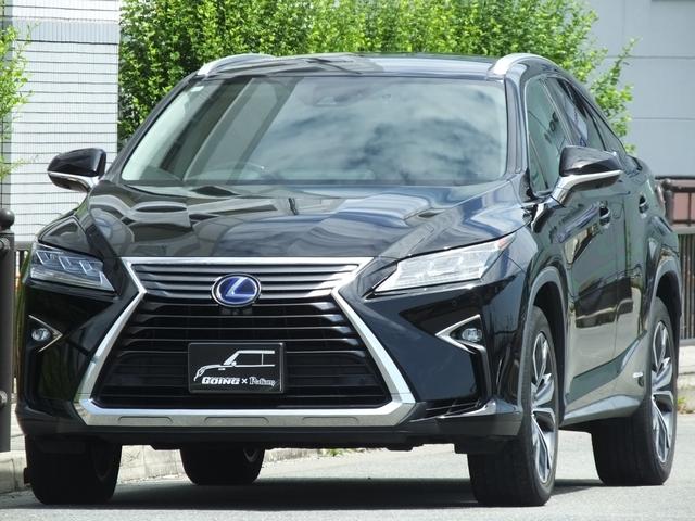 ＲＸ４５０ｈ　バージョンＬ　ＶｅｒｓｉｏｎＬ・パノラマルーフ・レザーシート・シートヒーター＆ベンチレーター・ステアリングヒーター・全周囲Ｂカメラ・ナビＴＶ・リアエンターテイメントシステム・２０ｉｎＡＷ・レーダー探知機・ＥＴＣ
