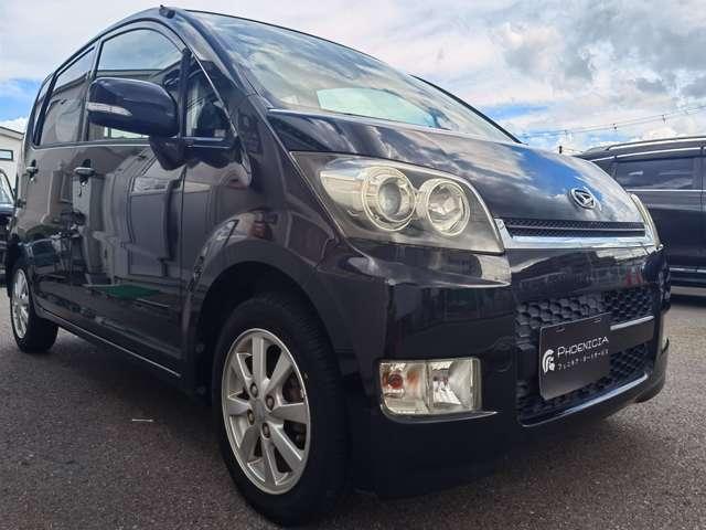 ムーヴ(ダイハツ) カスタム　Ｘ　全国１年保証　アルミホイール　電動格納ミラー　キーレス　ブラック 中古車画像