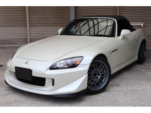 ホンダ Ｓ２０００ タイプＳ　ＡＰレーシングキャリパー　ピロブッシュ　ダッシュ貫通ロールバー（エアコン有）チタンマフラー