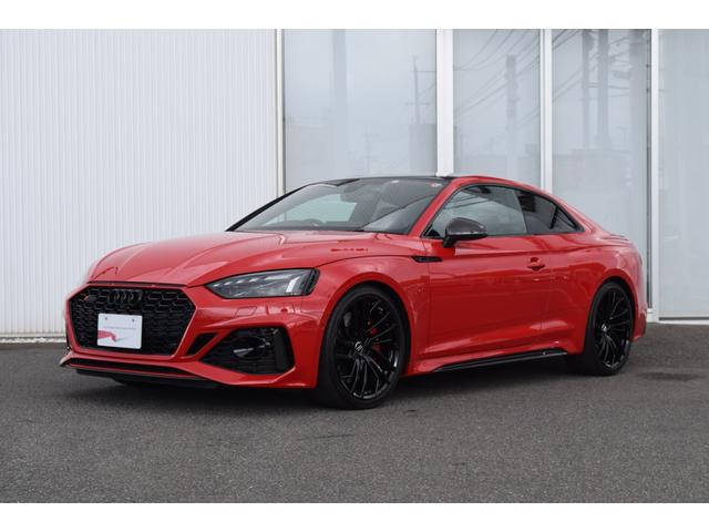 アウディ ＲＳ５ ベースグレード　カーボンスタイリングパッケージ　カーボンルーフ　カラードブレーキキャリパー　レッド　ブラック　Ａｕｄｉ　ｒｉｎｇｓ　パッケージ　ＲＳスポーツエグゾーストシステム　ＴＶチューナー