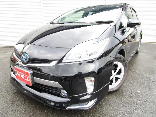 トヨタ プリウスｐｈｖｇ ハーフレザー ｓｄナビフルセグ ｂカメラの中古車 車体価格98万円 12 平成24 年式 走行9 9万キロ 車体色ブラックｍ 福岡県福津市八並１４４１ １ ｐｒｅｍｉｕｍ ｃａｒ ｄｅａｌｅｒ ｗｏｒｌｄ プレミアムカーディーラー ワールドの在庫
