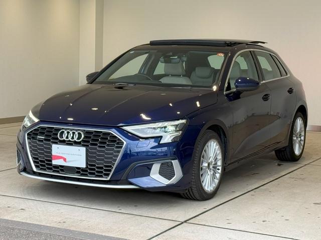 Ａ３(アウディ) スポーツバック４０ＴＦＳＩクワトロアドバンスド　正規ディーラー認定中古車　認定中古車保証１年付帯　４ＷＤ　ラグジュアリーパッケージ　パーシャルレザー　パノラマサンルーフ　マルチカラーアンビエントライト　スマホワイヤレスチャージング　ベージュレザー 中古車画像