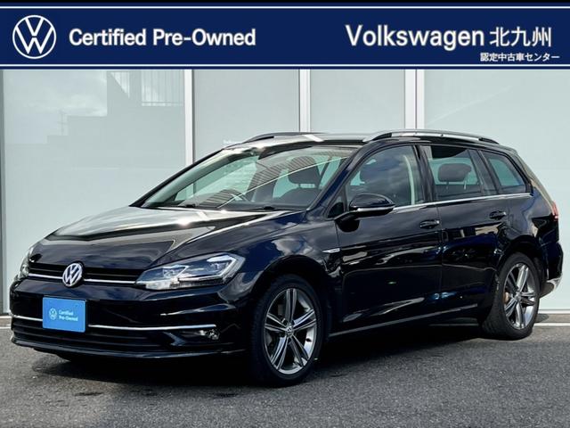 ゴルフヴァリアント(フォルクスワーゲン) ＴＳＩハイライン　マイスター　プリクラッシュブレーキ　ルーフレール　ＢＴ　ＬＫＡ　コーナーセンサー　運転席パワーシート　ＤＶＤ　禁煙車　リアカメラ　黒革シート　スマートキーシステム　前席シートヒーター　パークアシスト　フルセグＴＶ 中古車画像