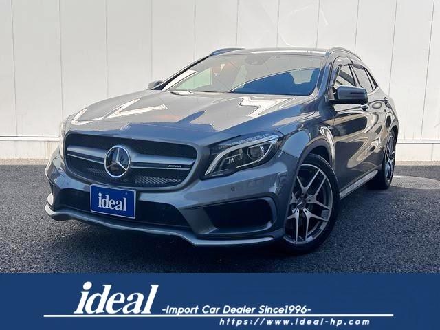 メルセデスＡＭＧ ＧＬＡ４５　４マチック　電動黒革シート　フルセグナビ　バックカメラ　キセノン　衝突軽減ブレーキ　アダプティブクルーズコントロール　レーンアシスト　ブラインドスポットモニター　ＥＴＣ２．０　純正１９インチアルミホイール