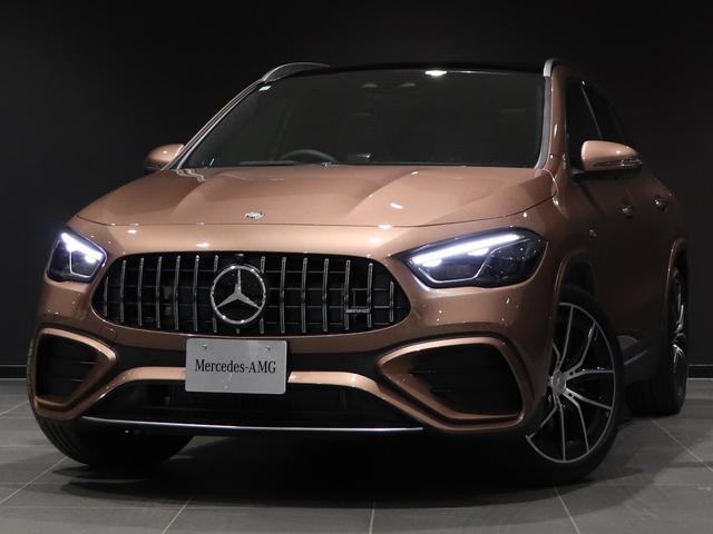 メルセデスＡＭＧ ＧＬＡクラス ＧＬＡ３５　４マチック　新色ローズゴールド　ＡＭＧパフォーマンスＰＫＧ　アドバンスドＰＫＧ　パフォーマンスシート　パノラミックスライディングルーフ　Ｂｕｒｍｅｓｔｅｒ　ＡＭＧ　ＲＩＤＥサス　ＭＢＵＸ　ＡＲナビ