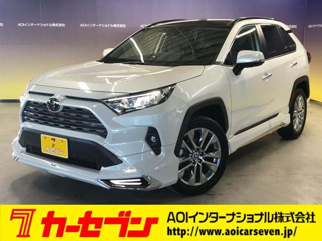 ＲＡＶ４ Ｇ　Ｚパッケージ　ワンオーナー　１０インチディスプレイオーディオ　ＴＶ　ＬＥＤオートライト　ＥＴＣ　全方位カメラ　デジタルインナーミラー　シートヒーター　シートエアコン　ＢＴ　モデリスタフルエアロ　パノラマムーンルーフ（1枚目）