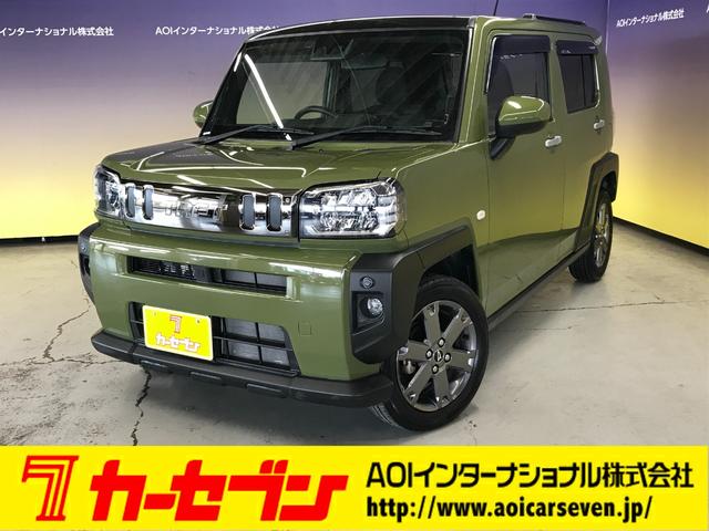 タフト Ｇターボ　ディスプレイオーディオ　ＣＤ　ＤＶＤ　ＵＳＢ　ＡＵＸ　Ｂカメラ　ガラスルーフ　ＬＥＤオートライト　シートヒーター　スマートキー　ＩＳＴＯＰ（1枚目）