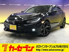 シビック ハッチバック ホンダセンシング 純正SDナビ フルセグTV CD DVD BTオーディオ アップルカープレイ アンドロイドオート Bカメラ LEDオートライト 衝突軽減ブレーキ シートヒーター  ETC 前後ドライブレコーダー 中古車画像