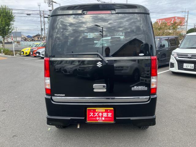 エブリイワゴン ＰＺターボ　ＤＡ６４Ｗ　４型　Ｐスライド　キーレスエントリー　後席左側パワースライドドア　ナビ（ワンセグＴＶ）　オートエアコン　シートヒーター　電動格納式リモコンドアミラー　キーレスエントリー　盗難抑止システム（4枚目）