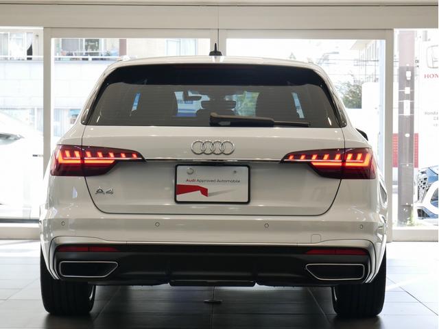 Ａ４アバント ３５ＴＤＩ　Ｓライン　認定中古車　コンフォートパッケージ　ＳＬＩＮＥｐｌｕｓパッケージ　ＴＶチューナー　マトリクスＬＥＤヘッドライト　サラウンドビューカメラ　シート、エクステリアミラーメモリー　アンビエントライト（6枚目）