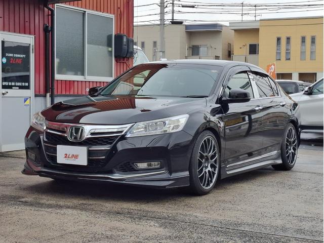 アコードハイブリッド ＥＸ　禁煙車　無限エアロ　ＲＳＲ車高調　ＷＯＲＫ１９インチ　衝突軽減　車線逸脱　レーダークルーズ　パワーシート　革調シートカバー　純正ナビ　フルセグＴＶ　Ｂｌｕｅｔｏｏｔｈ　バックカメラ　ＥＴＣ　ドラレコ（45枚目）