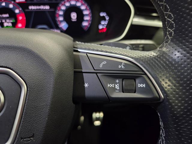 Q3 35TFSI Sライン ACC レーンアシスト カープレイ LEDヘッドライト オートハイビームアシスト パワーシート パーシャルレザー 電動テールゲート TVチューナー マルチカラーアンビエントライト 禁煙車 1オーナー(53枚目)