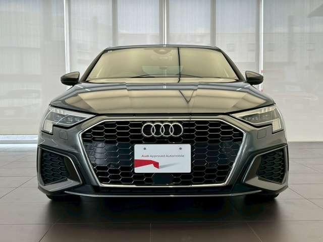Ａ３セダン ３０ＴＦＳＩ　Ｓライン　認定中古車　パーシャルレザー・コンビニエンスアシスタンス・ナビパッケージ・テクノロジーパッケージ・マトリクスＬＥＤ・電動シート・ナビ・フルセグ・バックカメラ・障害物センサー・禁煙車（2枚目）
