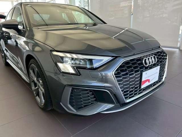 Ａ３セダン ３０ＴＦＳＩ　Ｓライン　認定中古車　パーシャルレザー・コンビニエンスアシスタンス・ナビパッケージ・テクノロジーパッケージ・マトリクスＬＥＤ・電動シート・ナビ・フルセグ・バックカメラ・障害物センサー・禁煙車（3枚目）