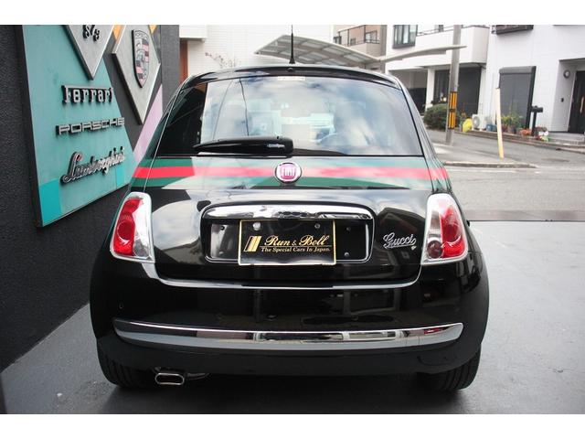 500 バイ グッチ ディーラー車 右ハンドル 4人乗り 限定モデル A/Tモード5速シーケンシャルミッション Dream Maker製ナビゲーション&TV FIAT純正ETC キセノンヘッドライト(10枚目)