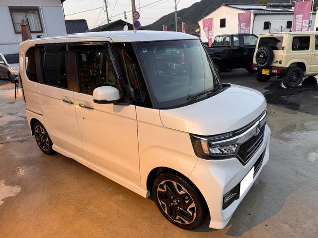 Ｎ－ＢＯＸカスタム Ｇ・ＥＸターボホンダセンシング　助手席スーパースライドシート　アレルクリーンプラスシート　プラズマクラスター技術搭載フルオート・エアコンコンディショナー　プライムスムース＆トリコットコンビシート運転席助手席シートヒーター（3枚目）