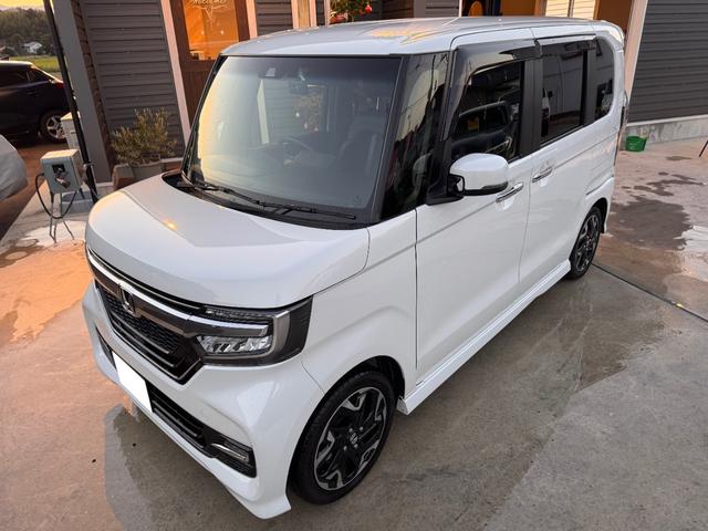 Ｎ－ＢＯＸカスタム Ｇ・ＥＸターボホンダセンシング　助手席スーパースライドシート　アレルクリーンプラスシート　プラズマクラスター技術搭載フルオート・エアコンコンディショナー　プライムスムース＆トリコットコンビシート運転席助手席シートヒーター（4枚目）