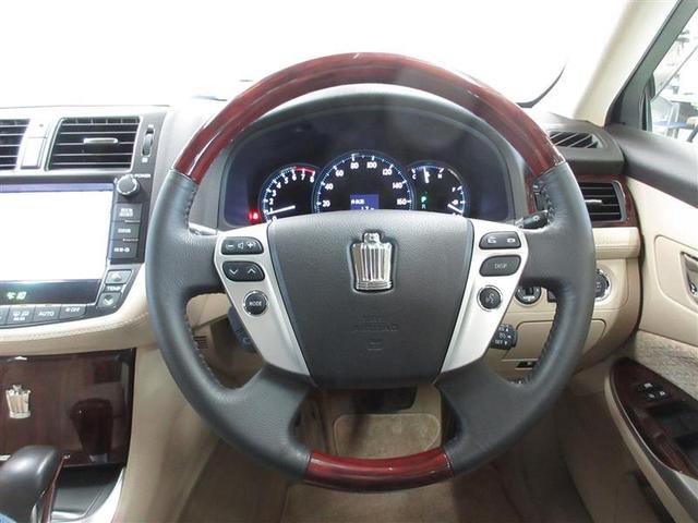 クラウン ロイヤルサルーン フルセグ HDDナビ DVD再生 ミュージックプレイヤー接続可 バックカメラ ETC HIDヘッドライト ワンオーナー フルエアロ 記録簿(9枚目)