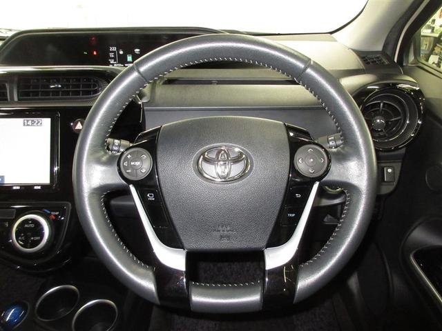 アクア クロスオーバー フルセグ メモリーナビ DVD再生 ミュージックプレイヤー接続可 バックカメラ 衝突被害軽減システム ETC ドラレコ LEDヘッドランプ 記録簿(9枚目)