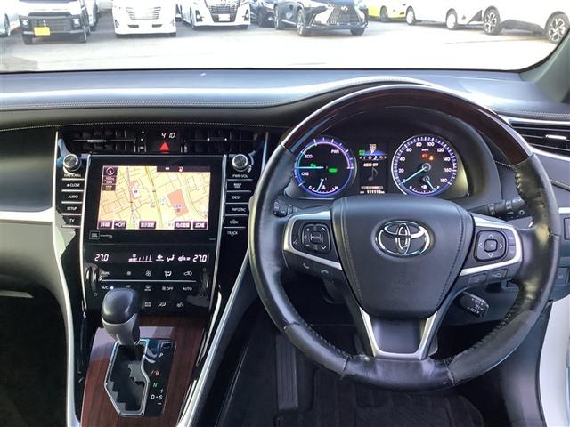 ハリアーハイブリッド プレミアム アドバンスドパッケージ 4WD フルセグ メモリーナビ DVD再生 ミュージックプレイヤー接続可 バックカメラ 衝突被害軽減システム ETC ドラレコ LEDヘッドランプ ワンオーナー 記録簿(6枚目)