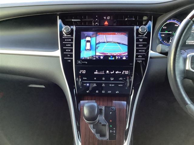 ハリアーハイブリッド プレミアム アドバンスドパッケージ 4WD フルセグ メモリーナビ DVD再生 ミュージックプレイヤー接続可 バックカメラ 衝突被害軽減システム ETC ドラレコ LEDヘッドランプ ワンオーナー 記録簿(7枚目)