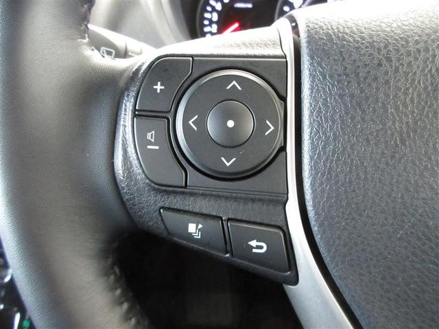 高級感ある、本革巻き＋黒木目調のステアリングです。（マルチインフォディスプレイ調節ステアリングＳＷ付）