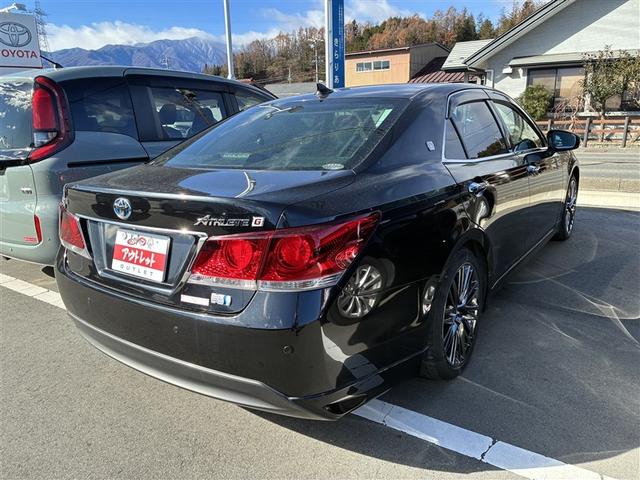 クラウンハイブリッド アスリートG 革シート フルセグ HDDナビ DVD再生 バックカメラ ETC LEDヘッドランプ ワンオーナー 記録簿(4枚目)