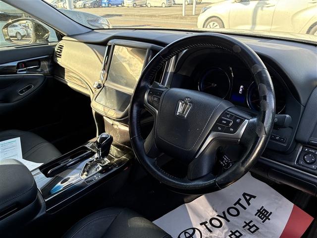 クラウンハイブリッド アスリートG 革シート フルセグ HDDナビ DVD再生 バックカメラ ETC LEDヘッドランプ ワンオーナー 記録簿(5枚目)