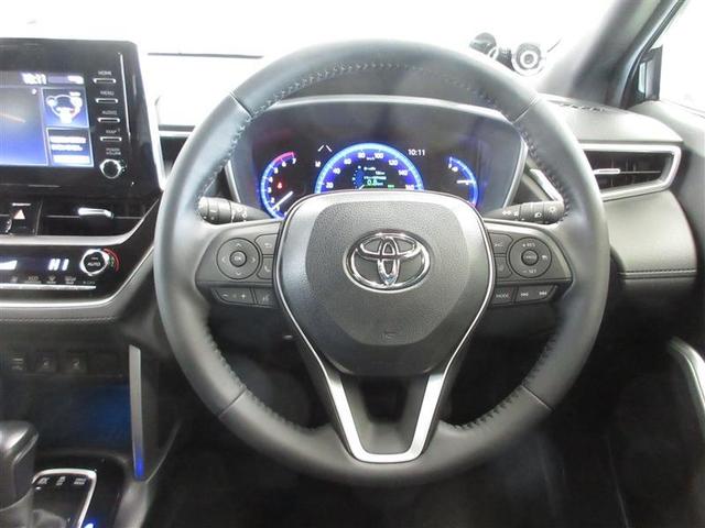 カローラクロス ハイブリッド Z ミュージックプレイヤー接続可 バックカメラ 衝突被害軽減システム ETC LEDヘッドランプ ワンオーナー フルエアロ 記録簿(9枚目)