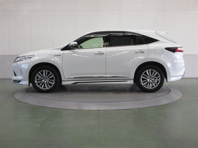 ハリアーハイブリッド プログレス　メタル　アンド　レザーパッケージ　４ＷＤ　革シート　フルセグ　メモリーナビ　ミュージックプレイヤー接続可　バックカメラ　衝突被害軽減システム　ＥＴＣ　ドラレコ　ＬＥＤヘッドランプ　ワンオーナー　フルエアロ　記録簿（4枚目）