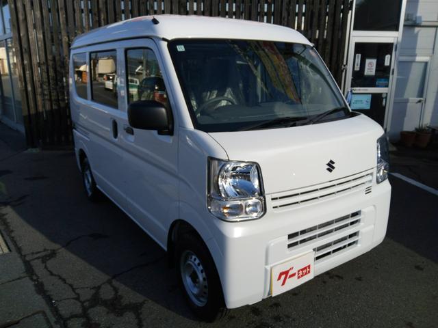 エブリイ PAリミテッド 4WD(パートタイム・2WD・AUTO・LOCKモード切替式)CVT デュアルカメラブレーキサポート安全装置装着 車線逸脱警報 後方障害物ソナーセンサー オートライト&ハイビーム 届け出済み未使用車(3枚目)