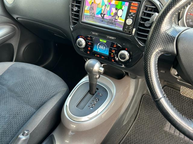 ジューク １５ＲＸ　タイプＶ　純正ナビ　フルセグＴＶ　ＣＤ　ＥＴＣ　走行距離：１２４，５１８ｋｍ　検２年付　スマートキー　スタッドレスタイヤ・ホイール付（51枚目）