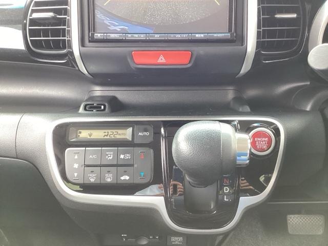 N-BOXカスタム G・Lパッケージ 社外フルセグナビ/ブルートゥース HIDヘッドライト 片側パワースライド AW純正(9枚目)
