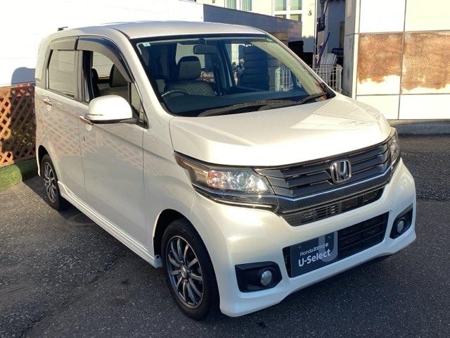 Ｎ－ＷＧＮカスタム Ｇ　ワンセグナビ／ブルートゥース　ＨＩＤヘッドライト　純正ＡＷ（4枚目）