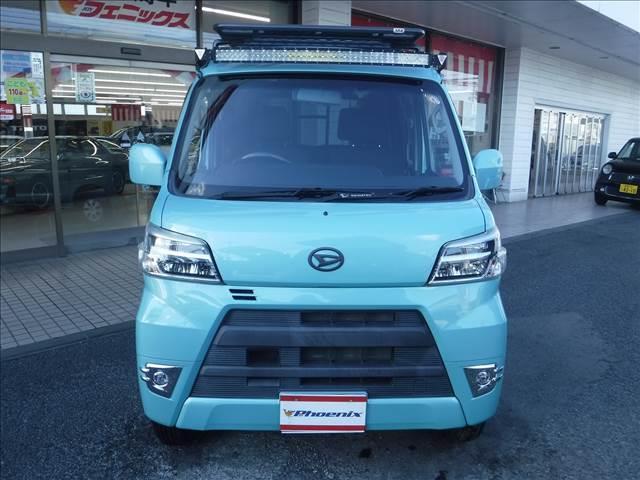 ハイゼットカーゴ クルーズターボ☆４ＷＤ☆ディスプレイオーディオ☆Ｂカメラ☆　ＥＴＣ☆ドラレコ☆リフトアップ☆ＬＥＤヘッドライト☆ＬＥＤフォグ☆ルーフラック☆リアラダー☆ルーフＬＥＤライトバー☆荷台ラック☆リアヒーター☆メッキドアハンドルガーニッシュ☆禁煙車★試乗予約承り中★（17枚目）