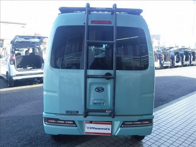 ハイゼットカーゴ クルーズターボ☆４ＷＤ☆ディスプレイオーディオ☆Ｂカメラ☆　ＥＴＣ☆ドラレコ☆リフトアップ☆ＬＥＤヘッドライト☆ＬＥＤフォグ☆ルーフラック☆リアラダー☆ルーフＬＥＤライトバー☆荷台ラック☆リアヒーター☆メッキドアハンドルガーニッシュ☆禁煙車★試乗予約承り中★（18枚目）