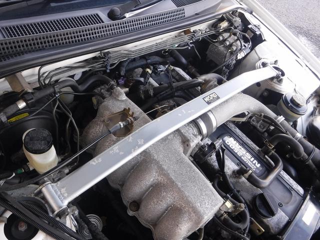 スカイライン ＧＴＳ２５ｔタイプＭ　スペックＩ　ニスモ３連追加メーター☆アペックスマフラー☆アペックスエアクリ☆純正フルエアロ☆リアスポイラー☆ＨＫＳターボタイマー☆フロントタワーバー☆リアストラットタワーバー☆純正１７ＡＷ☆ＲＢ２５ＤＥＴターボ☆（76枚目）