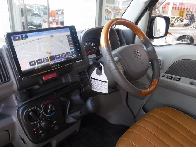 エブリイ ジョイン☆４ＷＤ☆ケンウッド９型ナビＴＶ☆Ｂカメラ☆ＥＴＣ☆　ドラレコ☆ＵＳＢ電源☆リフトアップ☆ファイナルビーストショートバンパー☆スキッドプレート☆ビンテージ調シートカバー☆ＬＥＤテール☆サイドバー☆ウッドコンビハン☆デュアルカメラブレーキサポート☆禁煙車☆（58枚目）