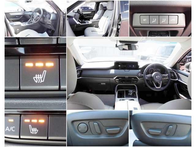 ＣＸ－６０ ３．３　ＸＤ　Ｌパッケージ　ディーゼルターボ　４ＷＤ　禁煙　１オーナー　白革　ナビ　スマホ連携　ＥＴＣ　純正ドラレコ　ワイヤレス充電　３６０°モニター　全席シートヒーター　ハンドルヒーター（5枚目）