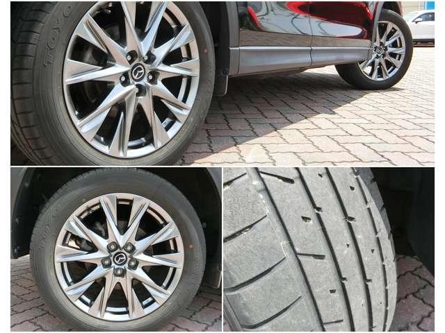 車のデザインにマッチした、純正アルミホイール！