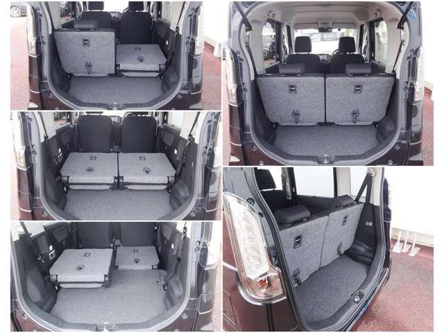 トランクスペースは後部座席を倒せば更に広く、フルフラットで多くの荷物を積み込めます（＾ｏ＾）／