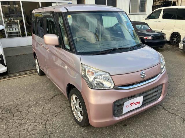 スペーシア Ｇ　４ＷＤ　ＥＴＣ　バックカメラ　両側スライドドア　ナビ　ＴＶ　スマートキー　アイドリングストップ　電動格納ミラー　シートヒーター　ベンチシート　ＣＶＴ　盗難防止システム　ＡＢＳ　アルミホイール（14枚目）