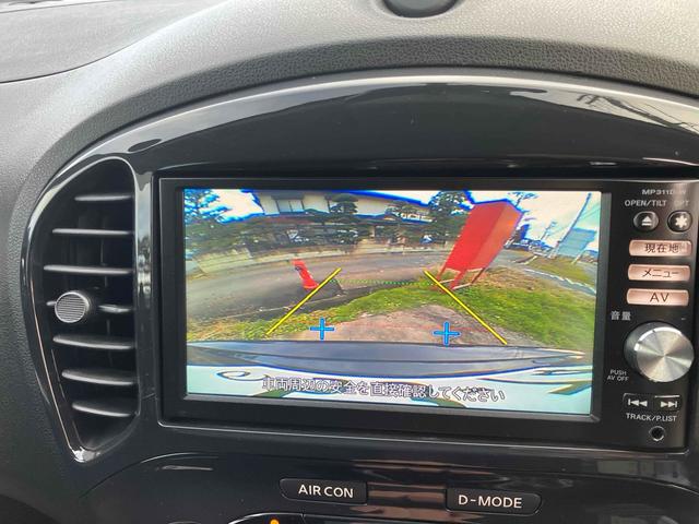 ジューク １６ＧＴ　ＦＯＵＲ　タイプＶ　４ＷＤ　ＥＴＣ　バックカメラ　ナビ　ＴＶ　オートライト　アルミホイール　スマートキー　電動格納ミラー　ＣＶＴ　盗難防止システム　衝突安全ボディ　ＡＢＳ　ＥＳＣ　エアコン　パワーステアリング（6枚目）