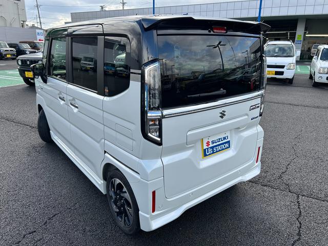 スペーシアカスタム カスタム HYBRID XSターボ 2WD ターボ オートライト バックカメラ オートライト Bluetooth スライドドア 純正ナビ プッシュスタート シートヒーター オートエアコン 衝突被害軽減システム アイドリングストップ 横滑り防止機能(2枚目)