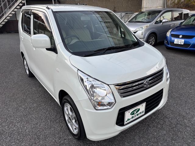 ワゴンR FX 禁煙車 記録簿 4WD フル装備 Wエアバック キーレス ABS シートヒーター フルフラットシート アイドリングストップ 電動格納ミラー 14インチアルミホイール(4枚目)