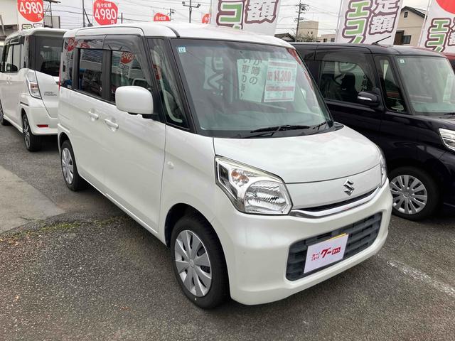 スペーシア Ｘ　全周囲カメラ　両側スライド・片側電動　ナビ　ＴＶ　レーンアシスト　衝突被害軽減システム　オートライト　スマートキー　アイドリングストップ　シートヒーター　ベンチシート　ＣＶＴ　盗難防止システム　ＡＢＳ（3枚目）